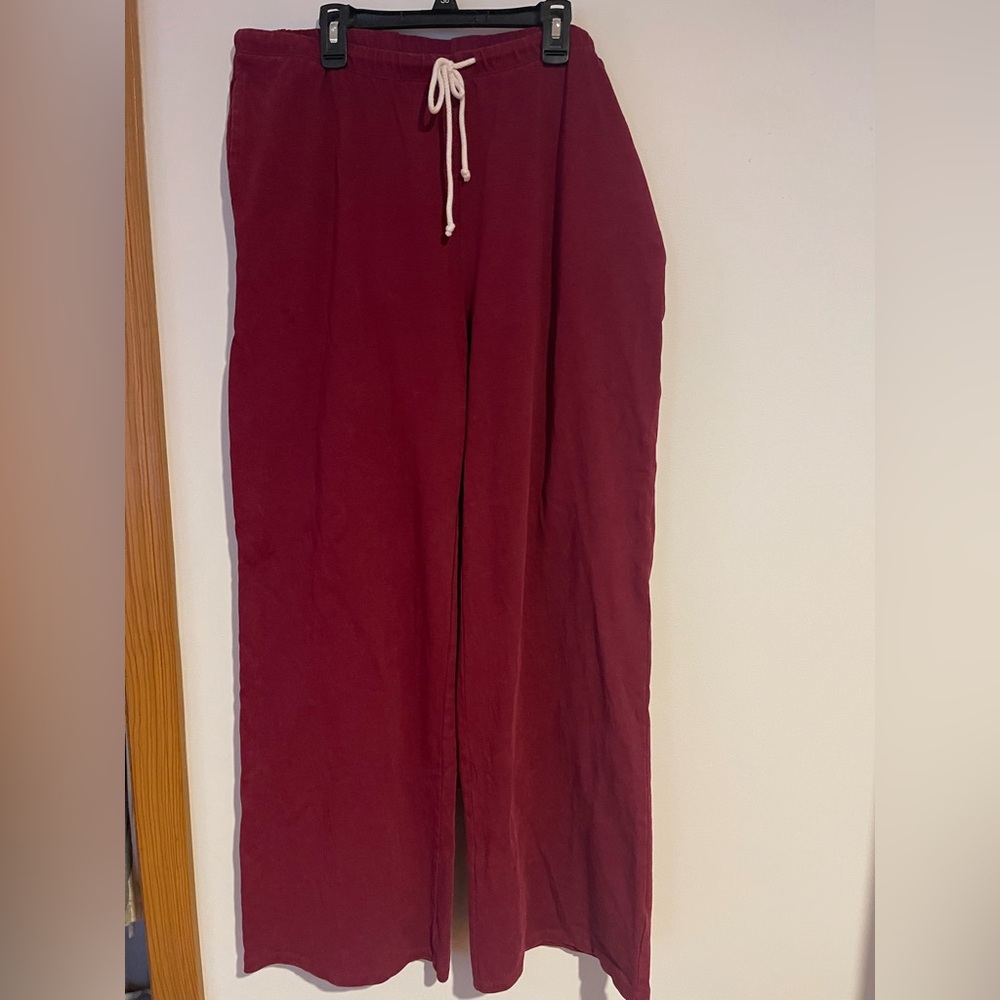 Wild Fable Burgundy Drawstring Pants